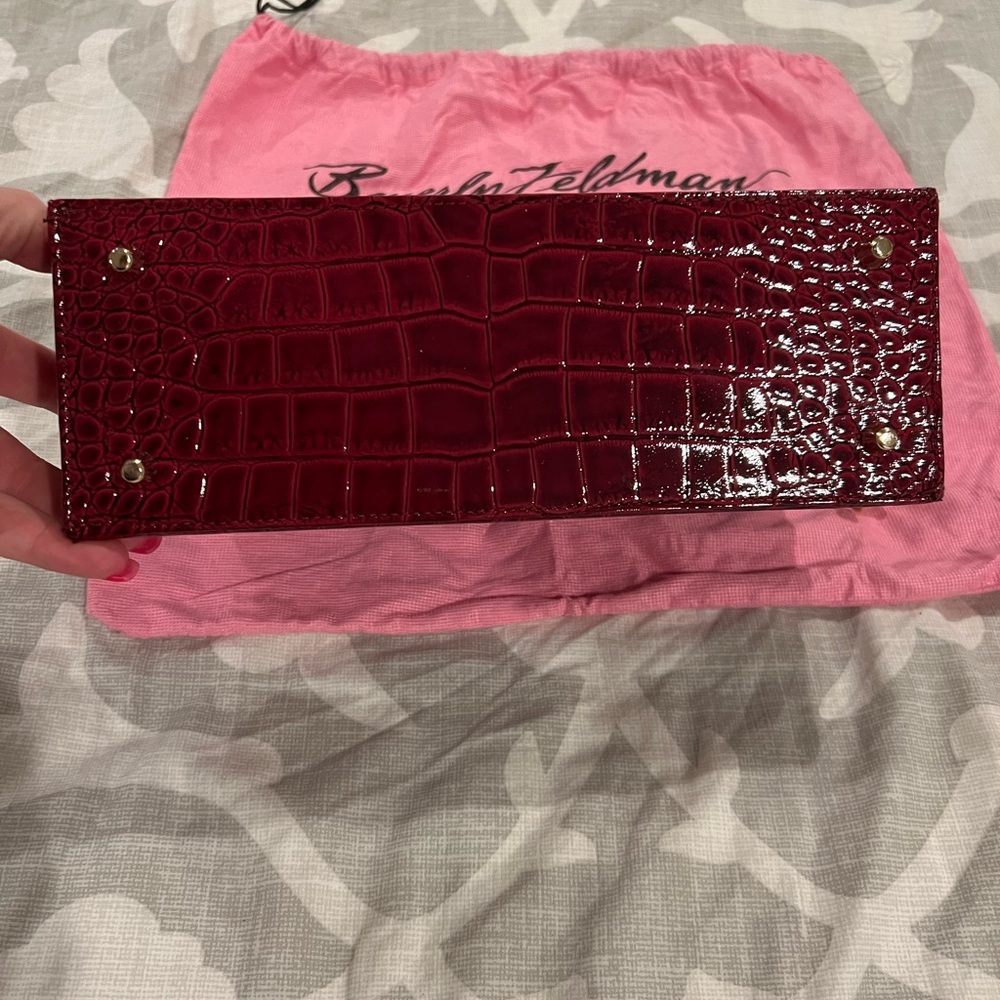 Vintage red Beverly Feldman small purse, EUC - Picture 4 of 6